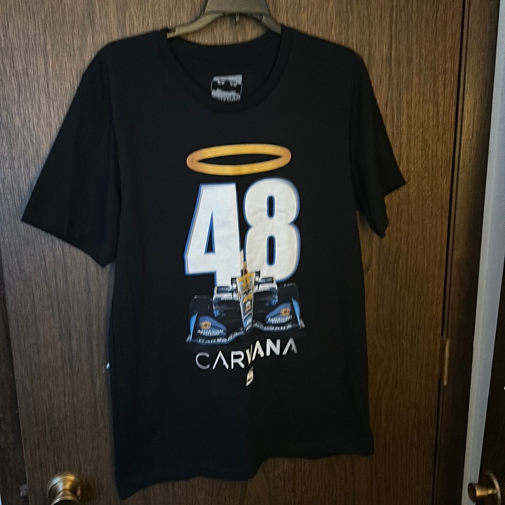 Jimmie Johnson #48 Carvana | Indycar Authentic Apparel | Black T-Shirt | Adult L